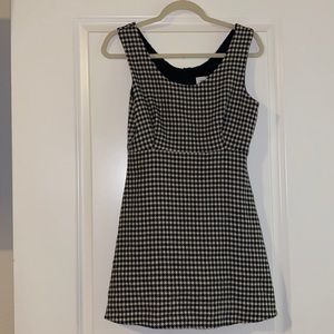 Jill Stuart black & white houndstooth dress